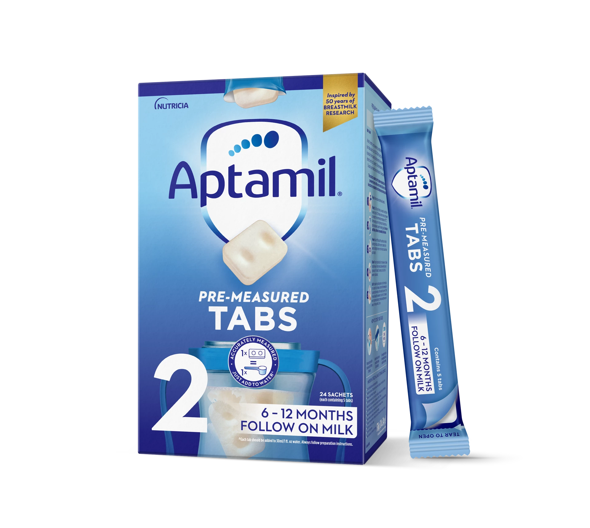 Aptamil® Follow On Milk Tabs, x24 sachets