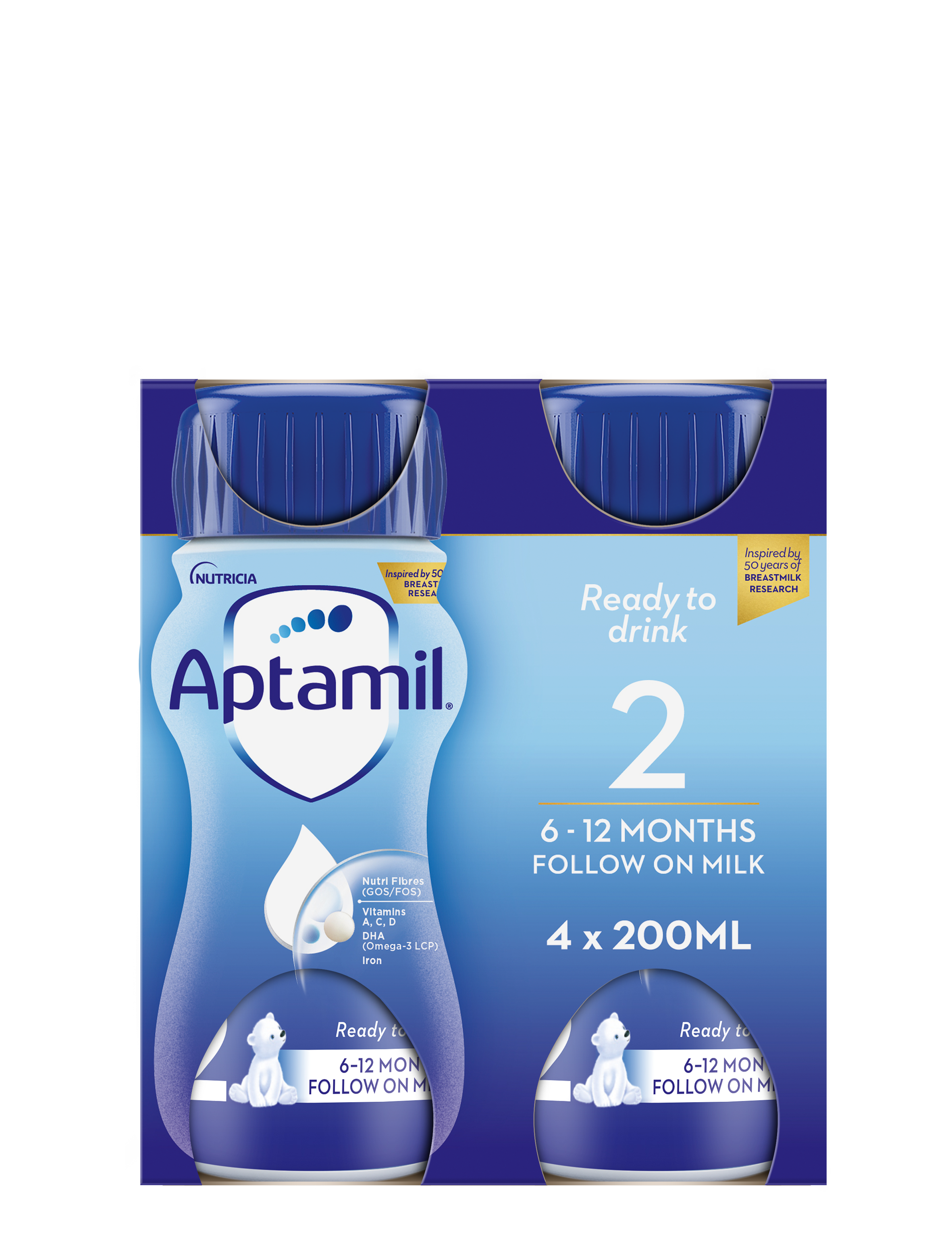 Aptamil® Follow On Milk Ready To Drink 4x200ml