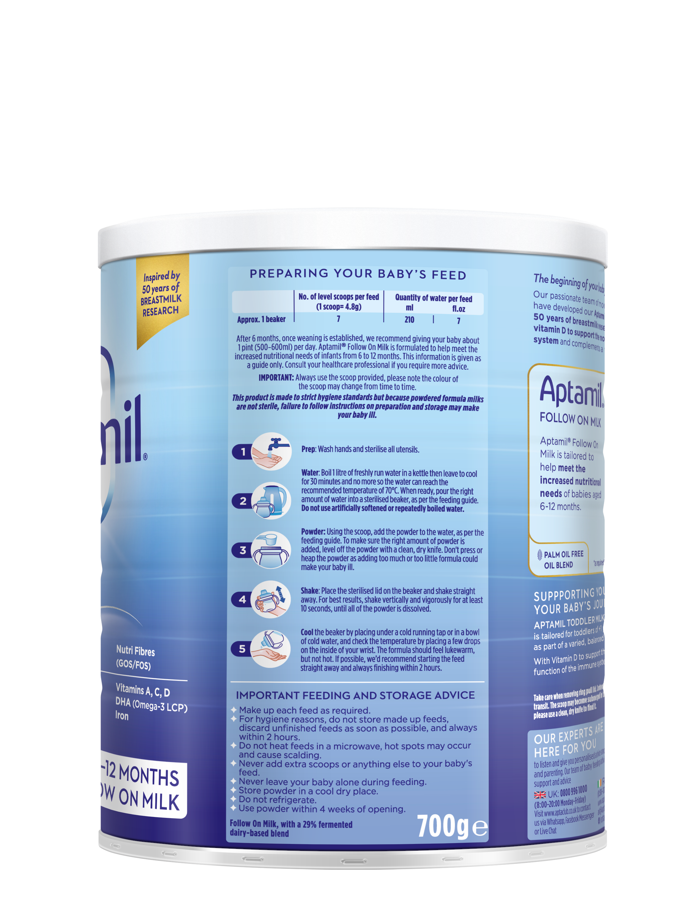 Aptamil® Follow On Milk Tin 700g