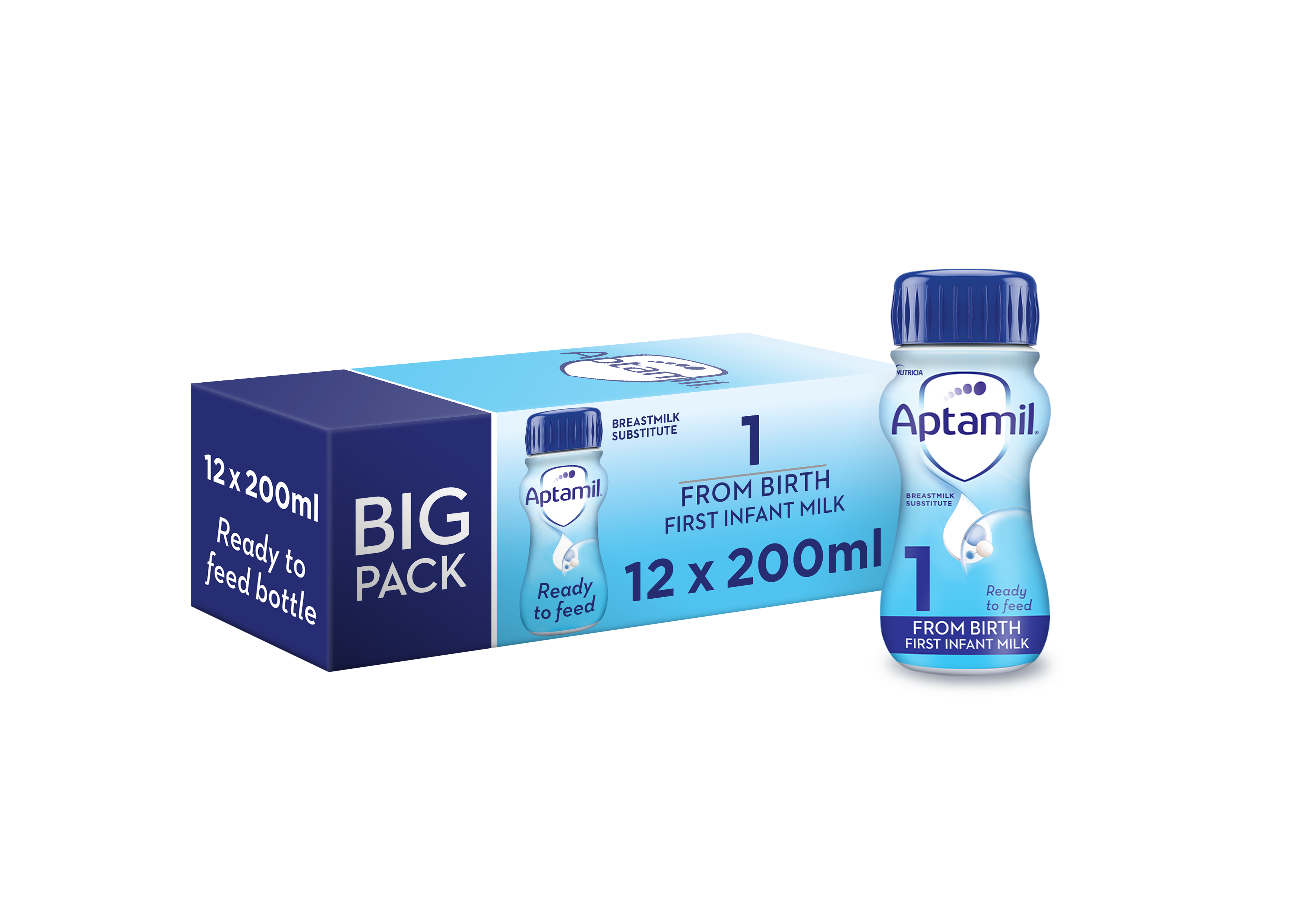 Aptamil® First Infant Milk Ready To Feed 12x200ml | Aptashop