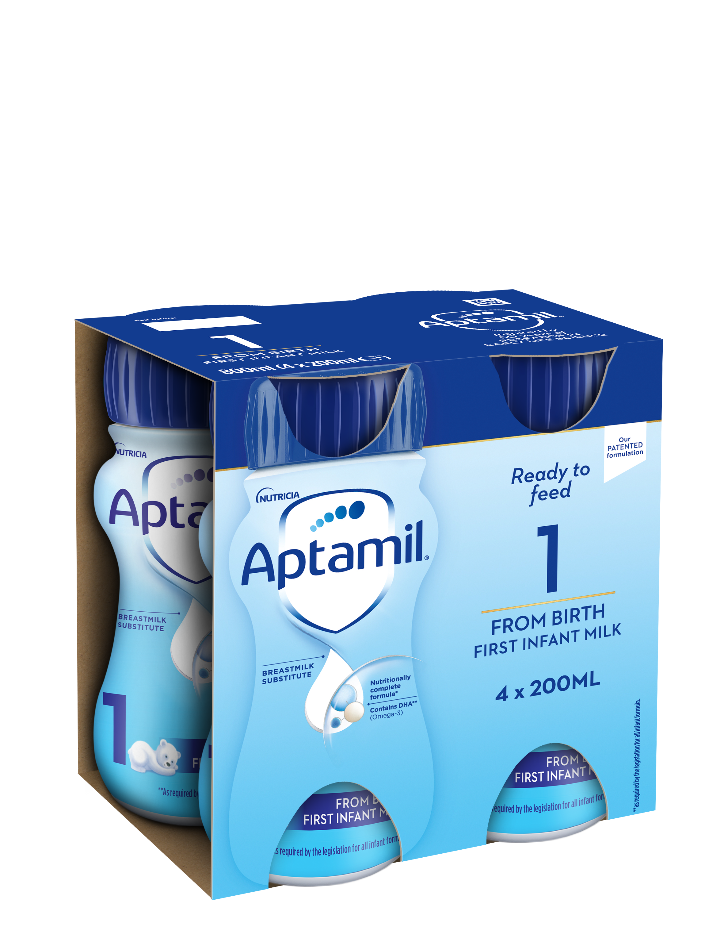 Aptamil Infant Formula 4x200ml Aptaclub