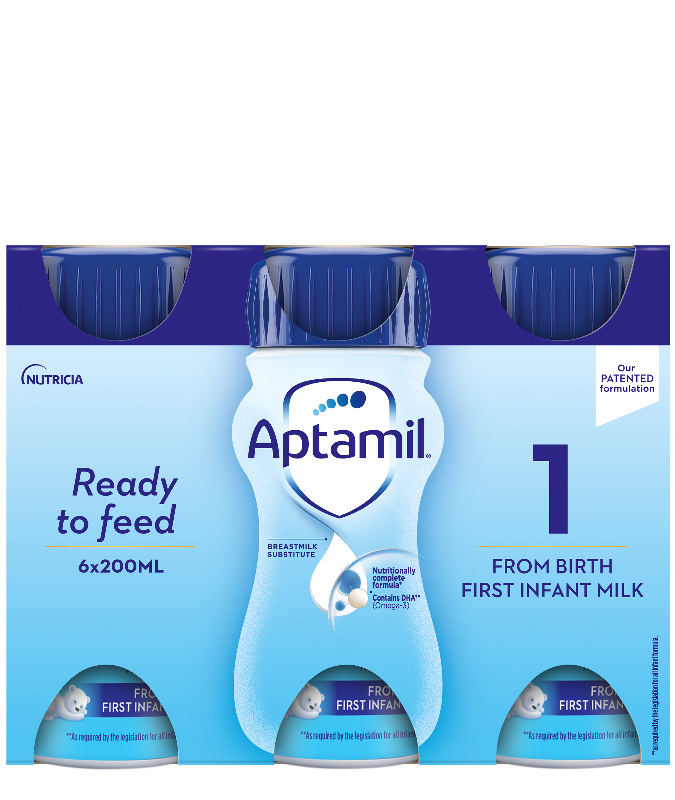 Aptamil® First Infant Ready To Feed 6x200ml