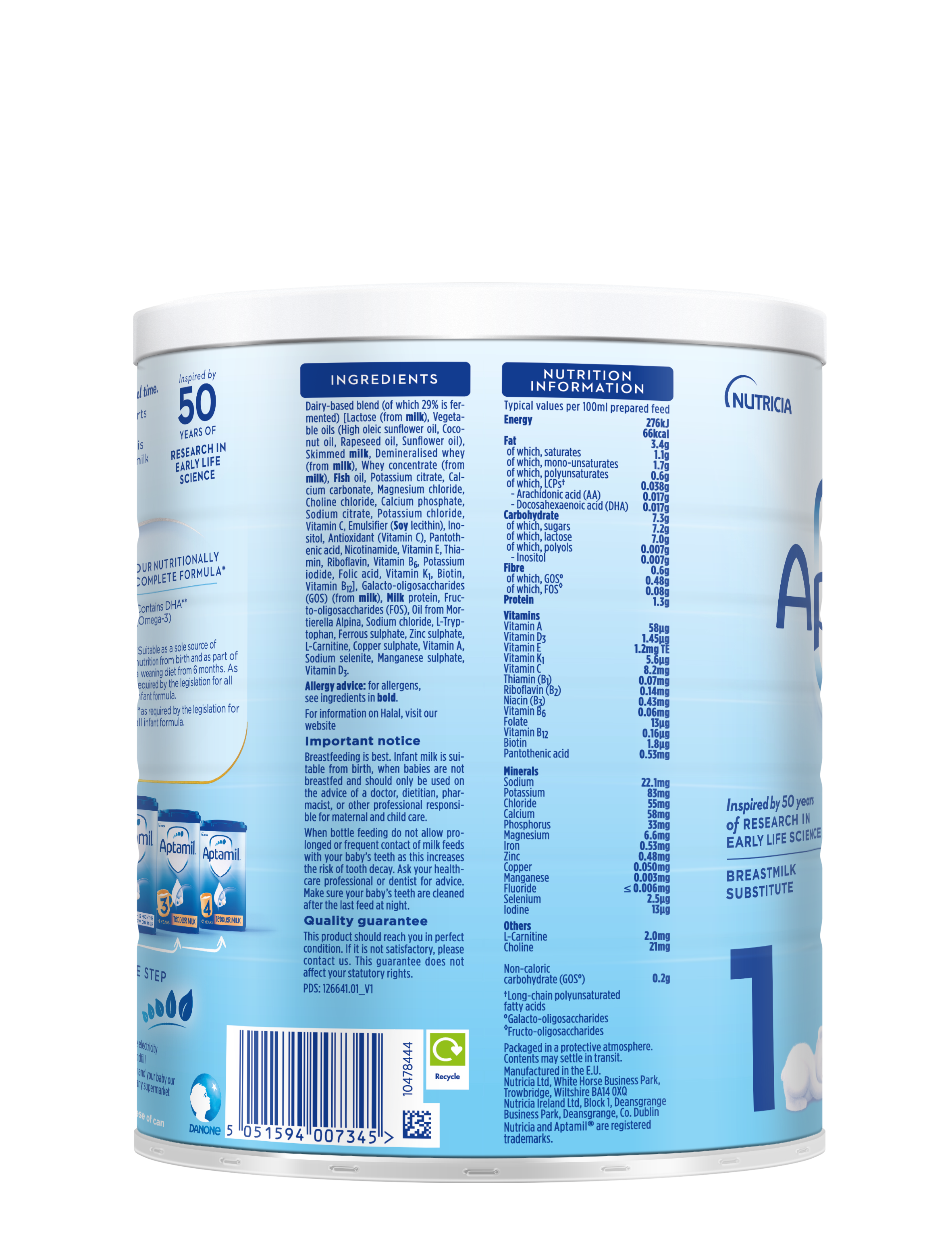 Aptamil® First Infant Milk Tin 700g