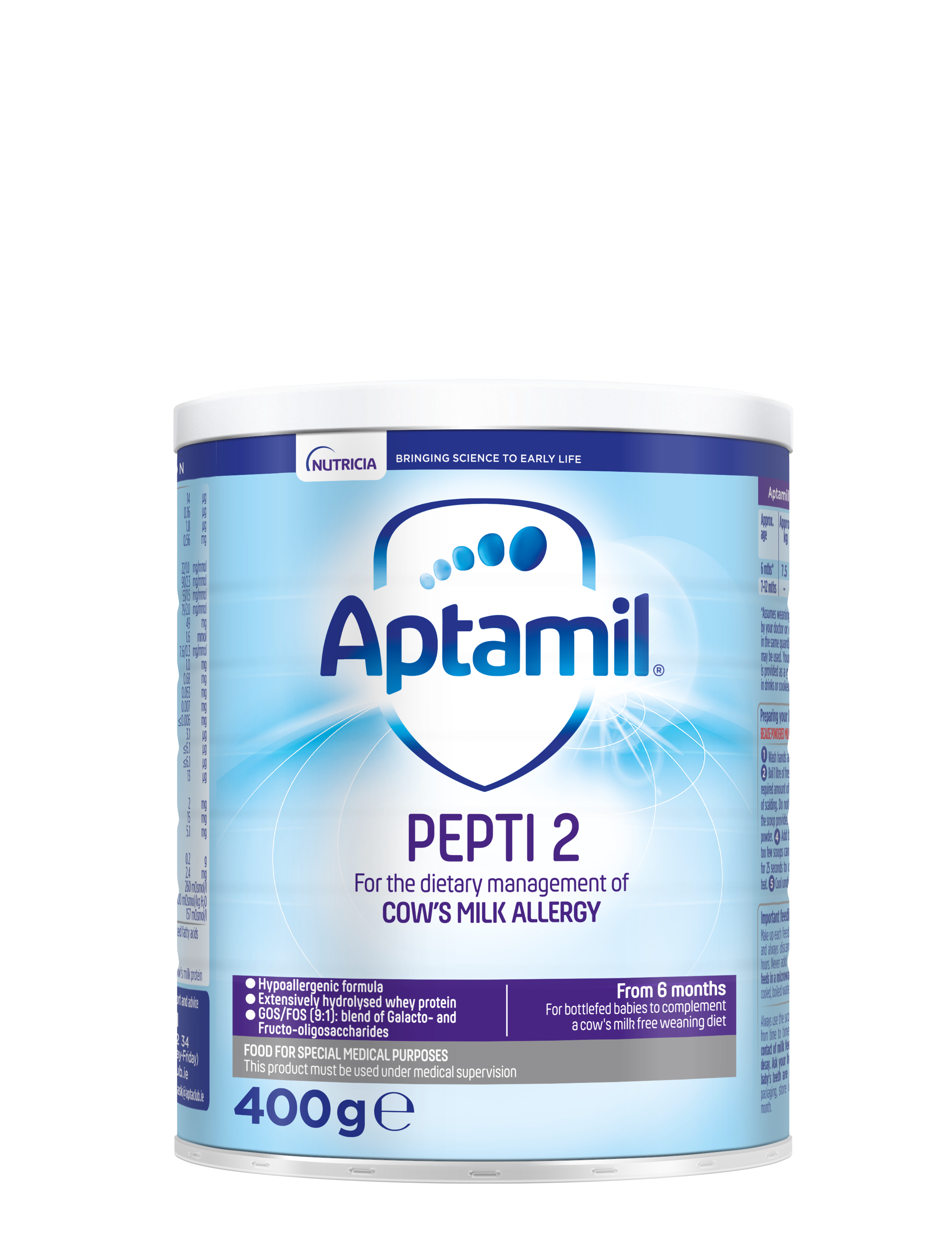 Aptamil® Pepti 2 400g Tin Extensively Hydrolysed Formula