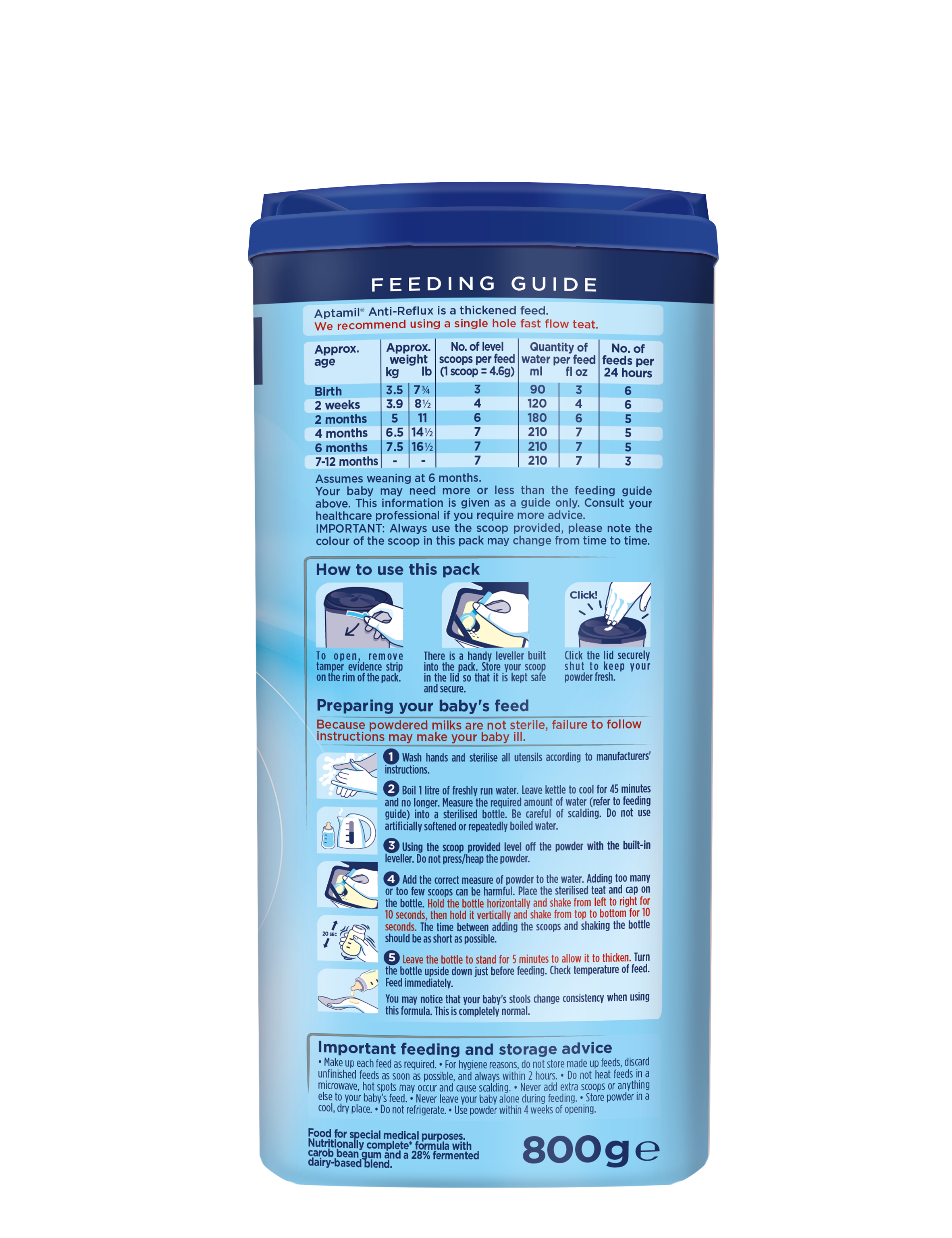Aptamil best sale reflux formula